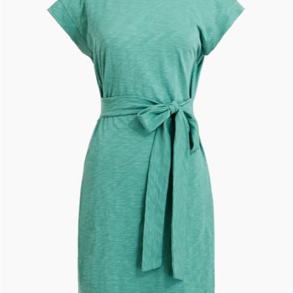 NWT J. Crew Factory Green Sheath Dress with Cap Dolman Sleeves